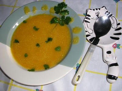 Receita Sopa de Abóbora com Creme de Coco