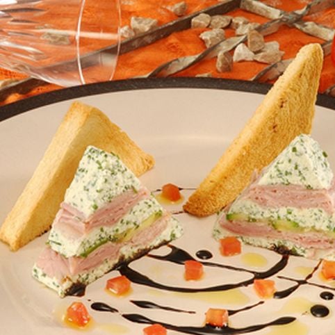 Receita Terrine de Presunto Royale e Queijo de Cabra