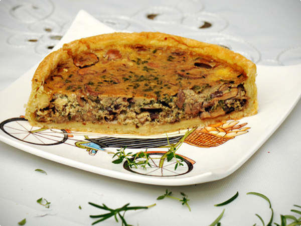 Receita Quiche de Cogumelos