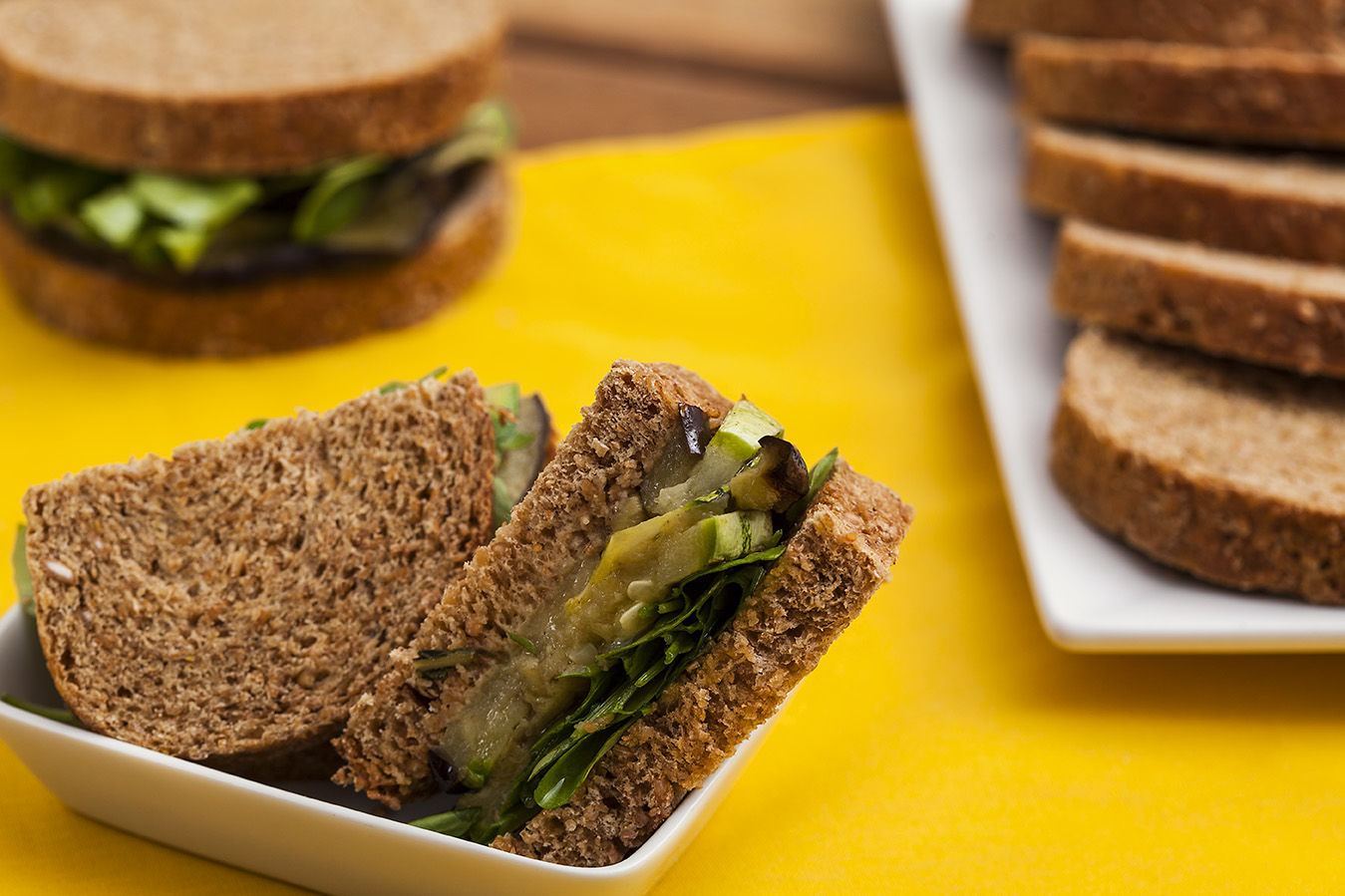 Receita Sanduíche de Vegetais no Pão Integral sem Conservantes