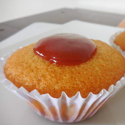 Receita Cupcake de Fubá com Calda de Goiabada