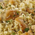 Receita Arroz Cremoso com Frango e Curry