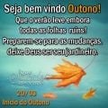 Seja Bem Vindo Outono!