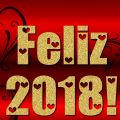 Feliz 2018 Vermelho