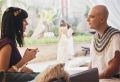Paser diz a Nefertari que não concorda com a volta de Yunet - Foto: Divulgação Record