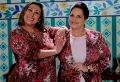 Mesmo com o mesmo vestido, Nina e Fiorina continuam amigas - Foto: Divulgação SBT