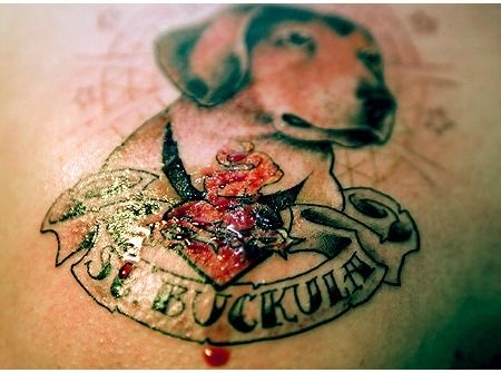 Tatuagem com as cinzas do animal de estimação