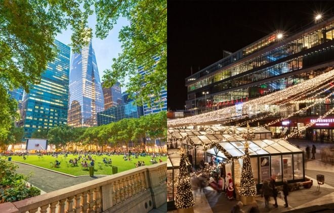 Bryant Park para conhecer em Nova York sem gastar muito