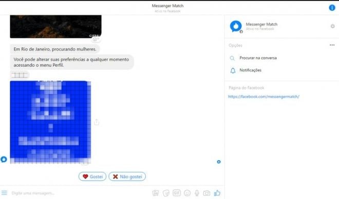 Aplicativos de relacionamento Messenger Match