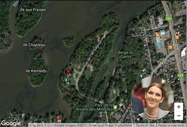 Celine Dion tem uma ilha em Île Gagnon, Quebec