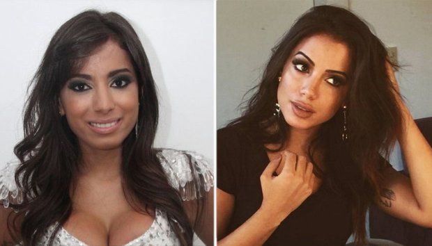 Antes e depois da funkeira Anitta
