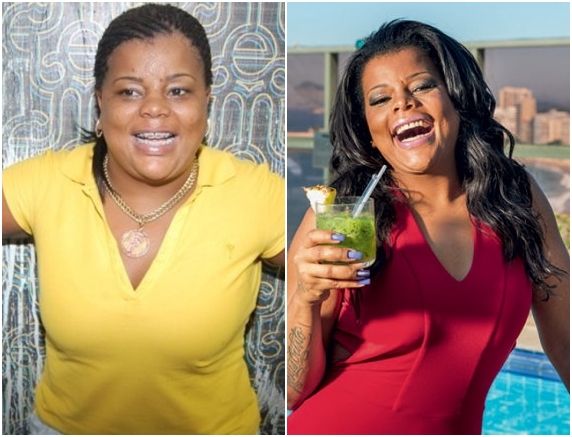 Antes e depois da funkeira Tati Quebra Barraco
