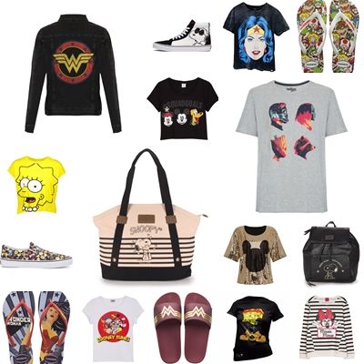 Veja onde comprar peças com estampas de personagens famosos