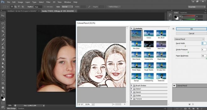 Programas para transformar fotos em desenhos Adobe Photoshop