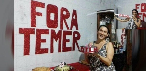 Festas de aniversário com temas inusitados Fora Temer