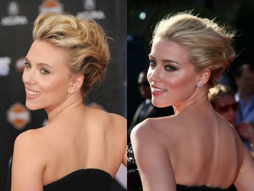 Famosos que não são gêmeos, mas parecem Scarlett Johansson e Amber Heard