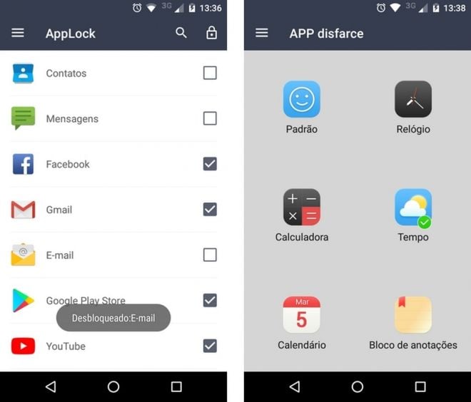 Aplicativos para bloquear apps com senha