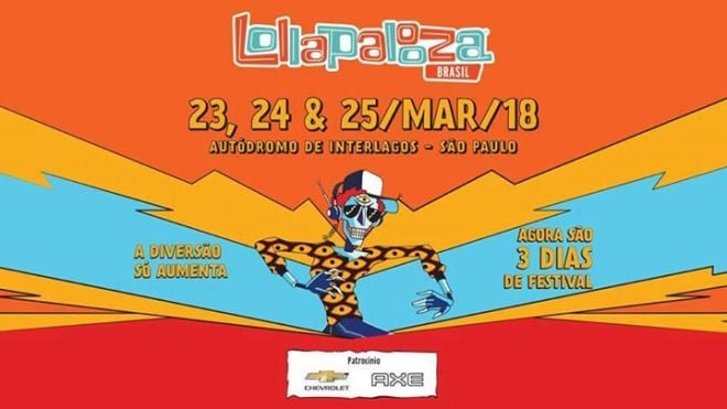 Confira a programação do Lollapalooza 2018