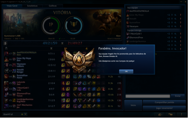 Dicas para sair do bronze no LOL