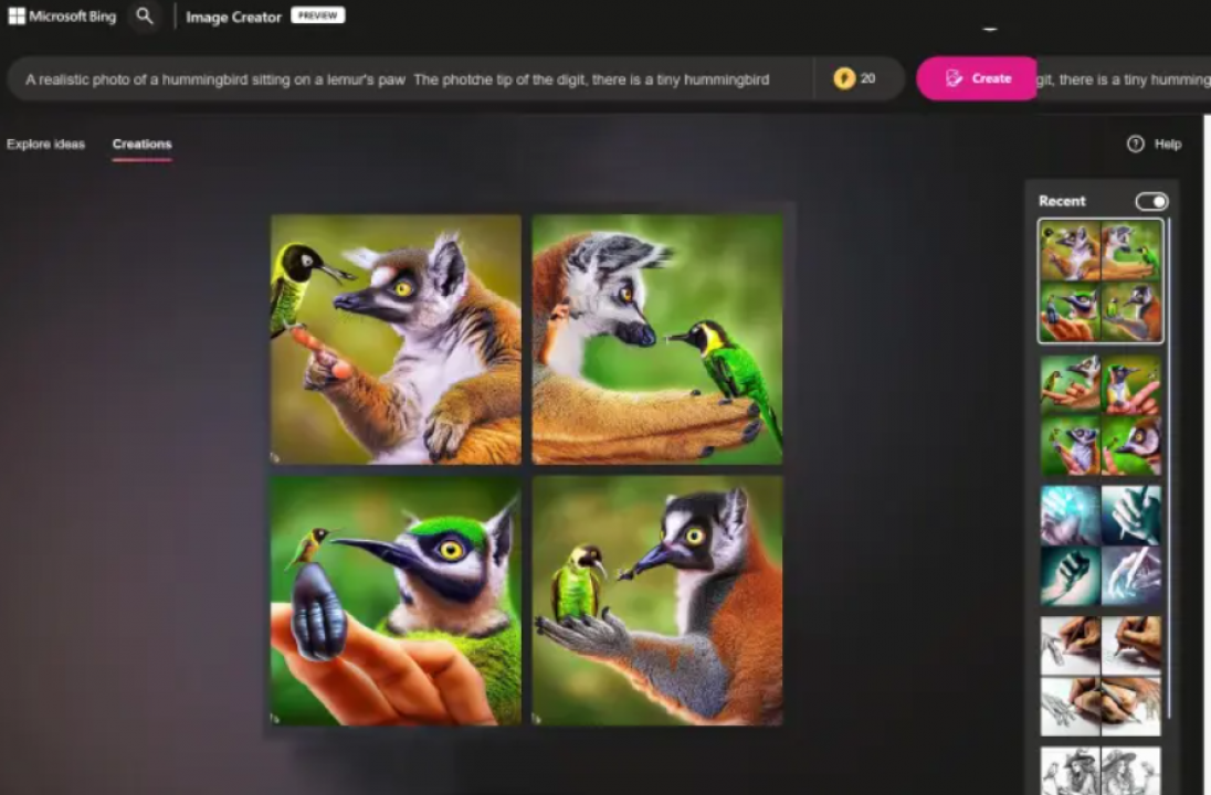 Como utilizar o bing image creator para criar imagens com a 