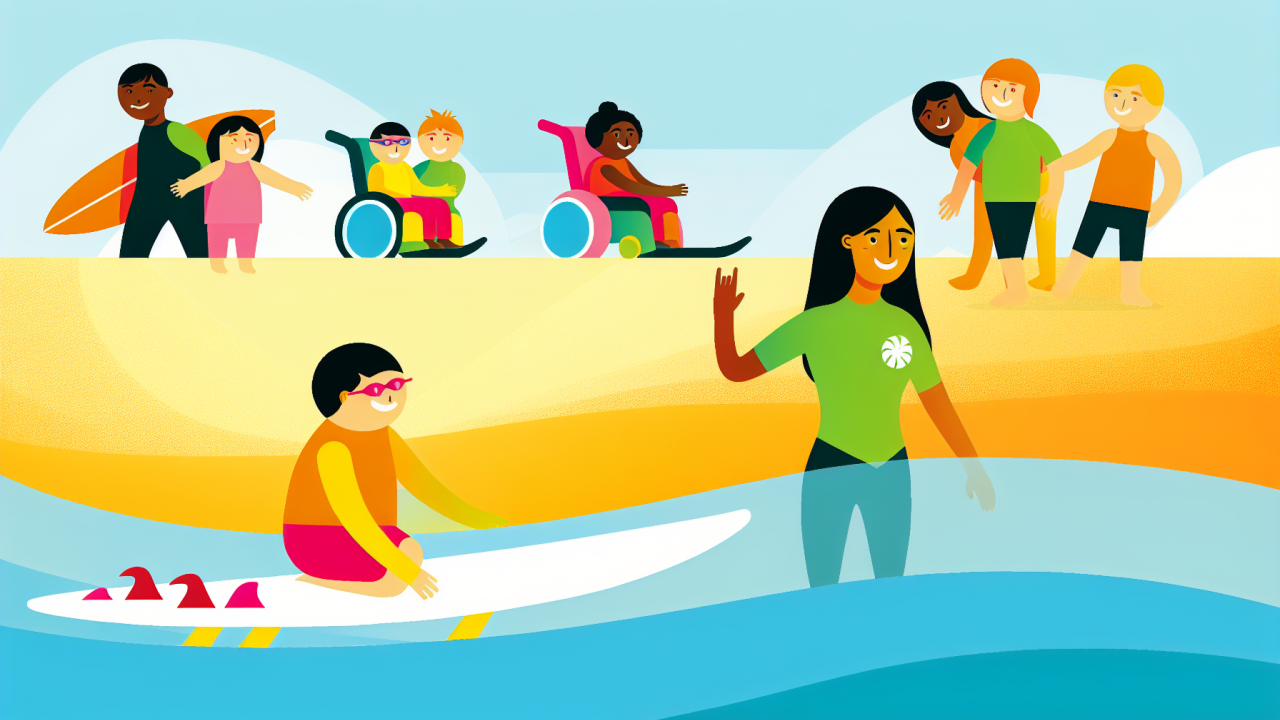 Surf: Como esse esporte revoluciona o tratamento de crianças com necessidades especiais