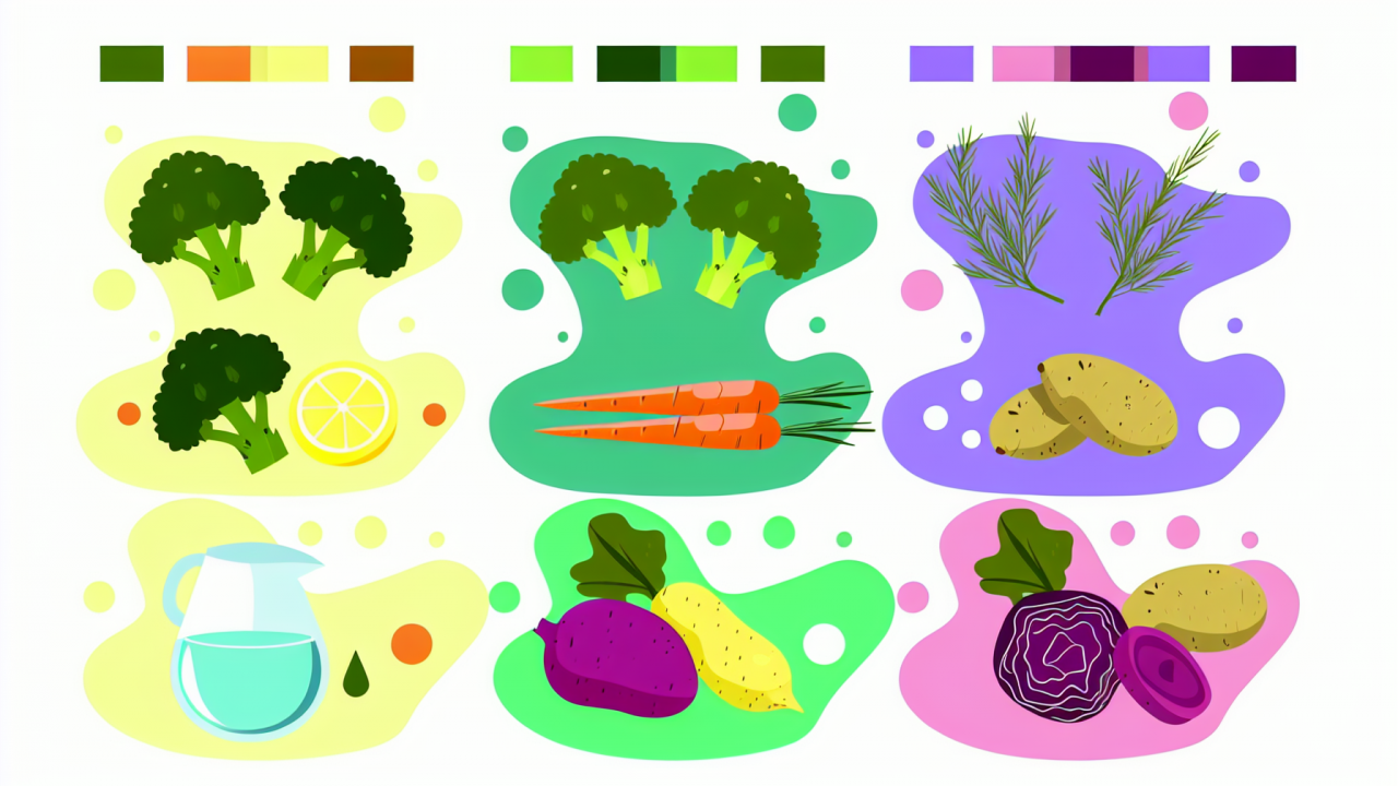 Como isso transforma seus vegetais mudando a texturas e cores