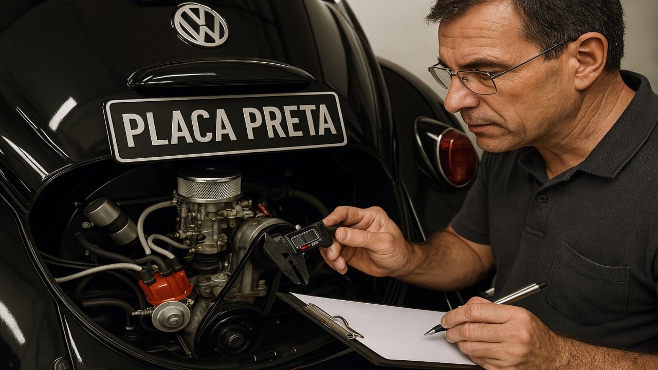Placa preta para veículos históricos: veja como certificar seu carro antigo