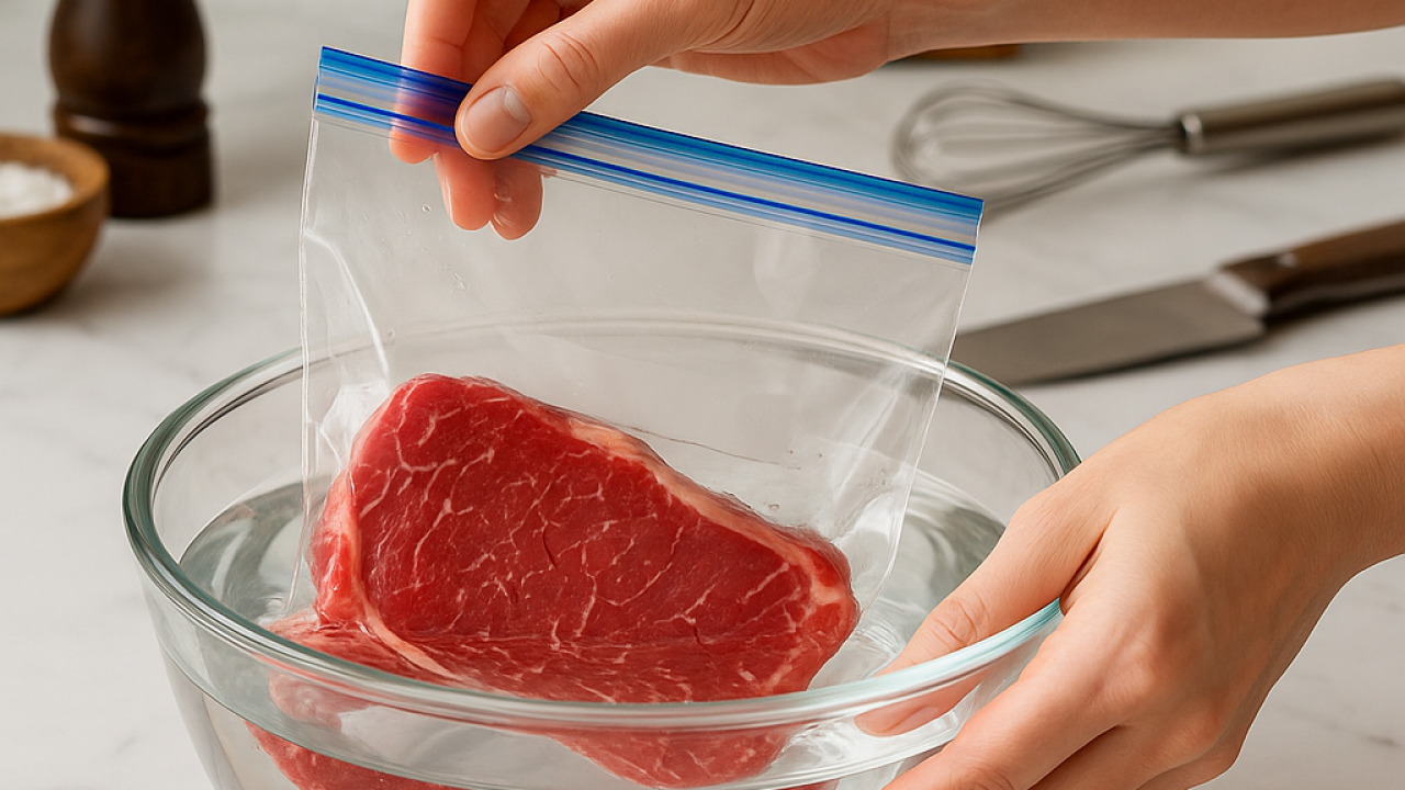 Aprenda a técnica secreta de congelamento que mantém a carne suculenta por meses