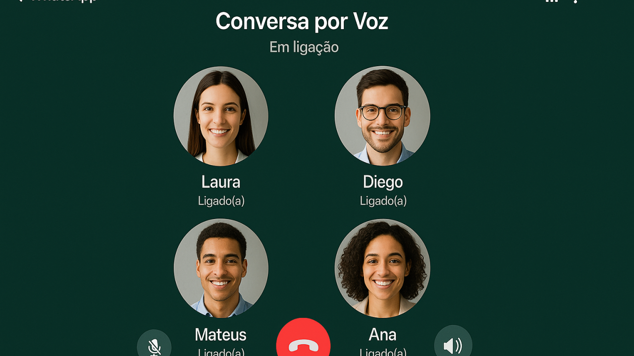 Veja como funciona a conversas por voz em grupos no WhatsApp