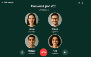 Veja como funciona a conversas por voz em grupos no WhatsApp