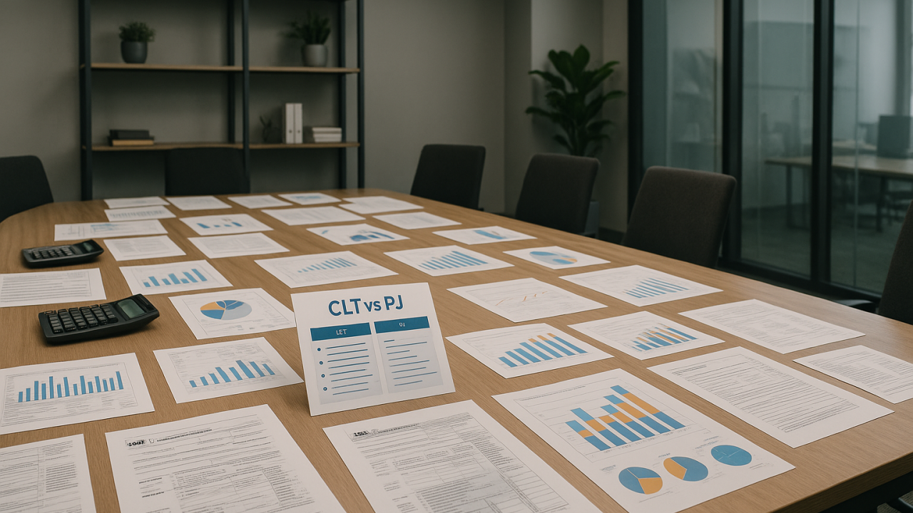 CLT vs PJ: Qual modalidade drena menos impostos do seu salário?