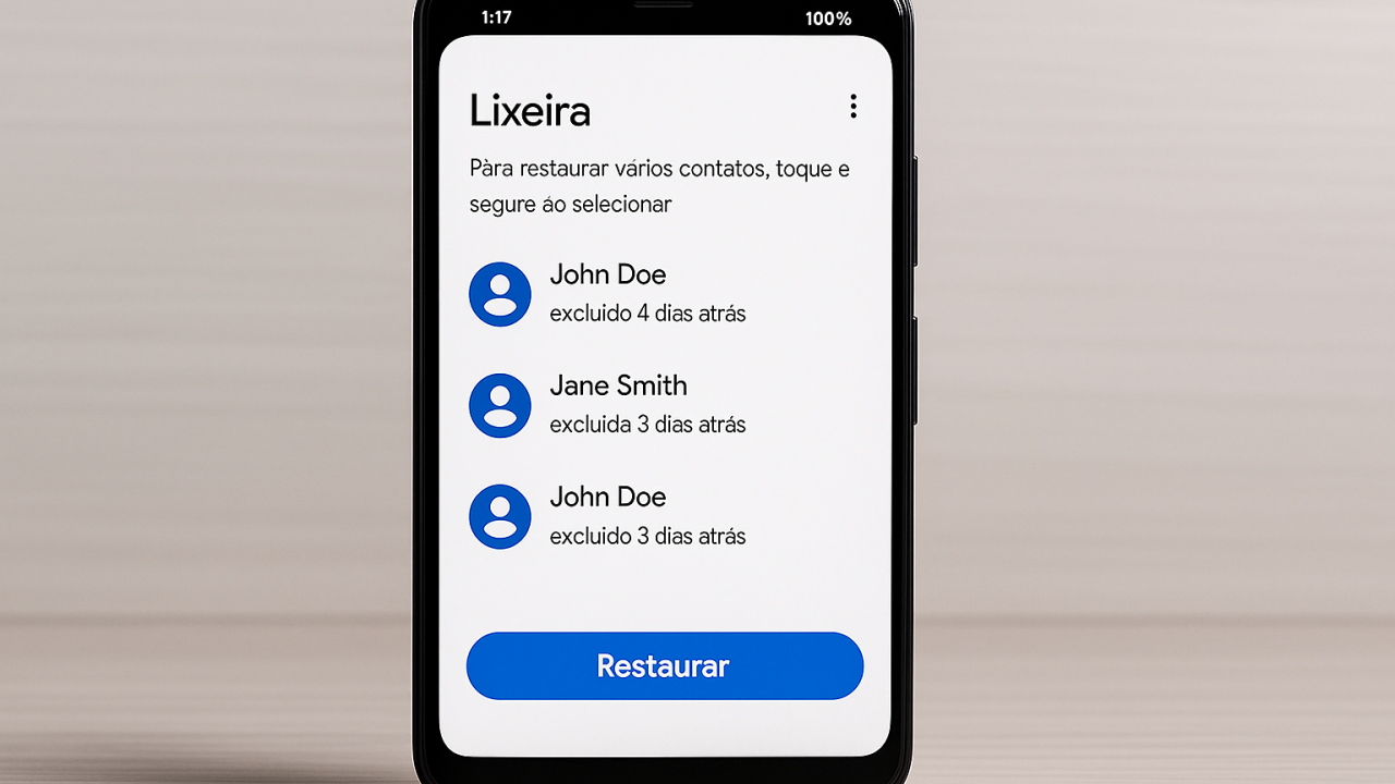 Como recuperar contatos apagados em Android ou iOS