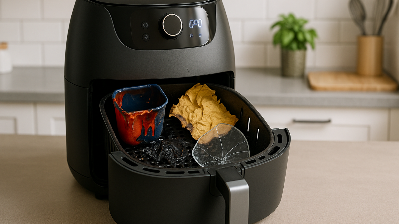 Erros na Air Fryer: 7 Materiais que danificam seu aparelho