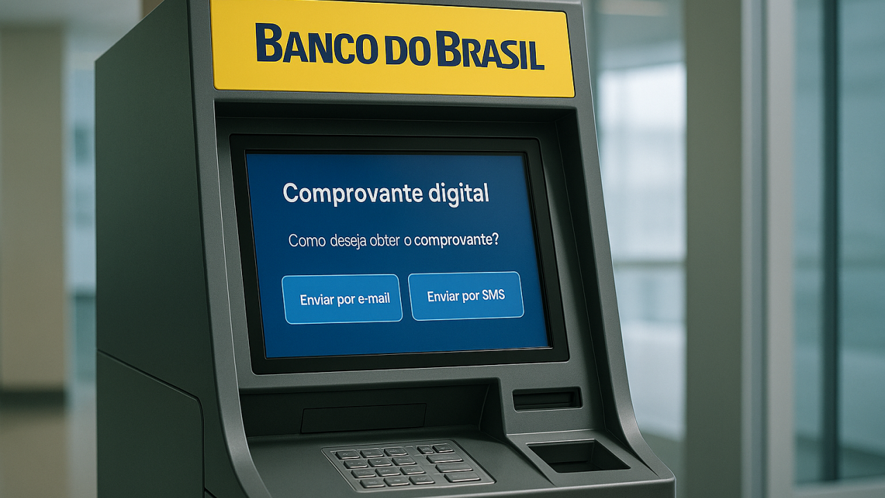 BB lança comprovantes digitais via WhatsApp em caixas eletrônicos