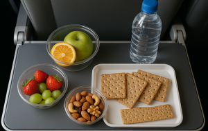 O que evitar comer antes de viajar de avião