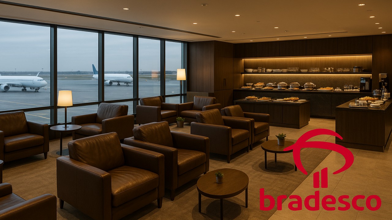 Cartão Bradesco libera acesso VIP: Salas premium em aeroportos