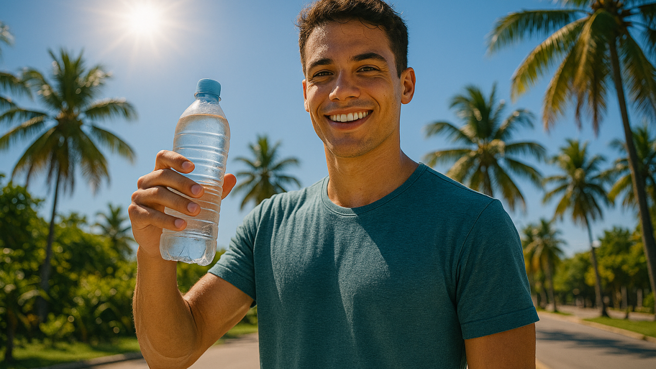 Fórmula simples revela quantos litros de água você precisa no calor