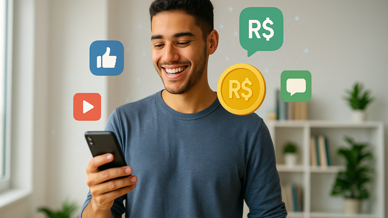 Como transformar minutos ociosos em renda real com apenas um celular