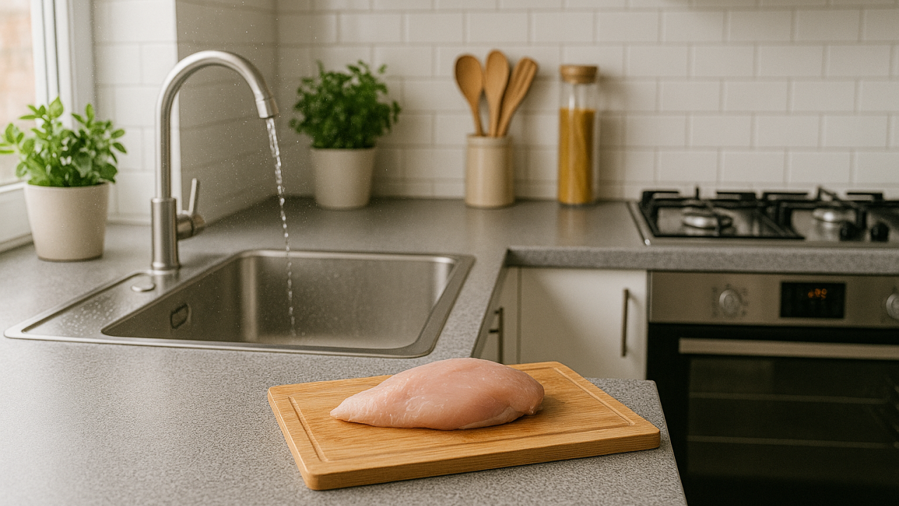 Por que lavar frango pode ser um risco para toda sua família?