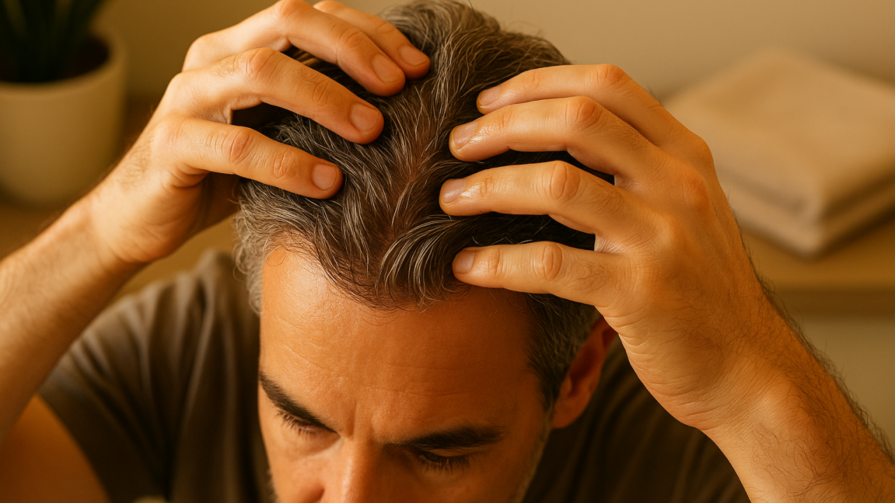 Acabar com os fios grisalhos sem química: 3 Óleos que funcionam