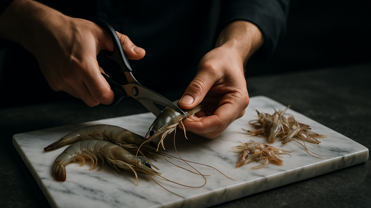 Como Limpar Camarão: 4 Técnicas profissionais que todo cozinheiro deveria saber