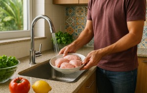 Prática comum na cozinha pode contaminar sua família