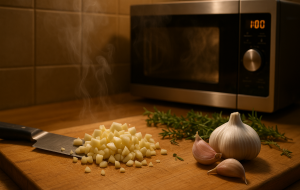 Alho no micro-ondas: O alimento que perde 97% dos seus nutrientes