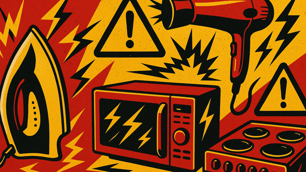 Eletrodomésticos Perigosos: 6 Itens que Ameaçam sua Casa