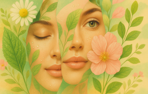Produtos caseiros para pele na primavera