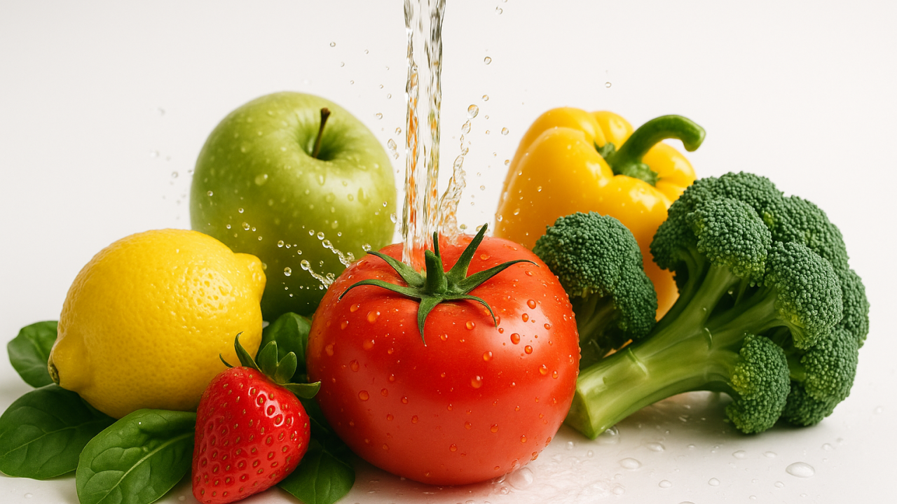 Como higienizar frutas/verduras sem estragar o sabor