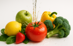 Como higienizar frutas/verduras sem estragar o sabor