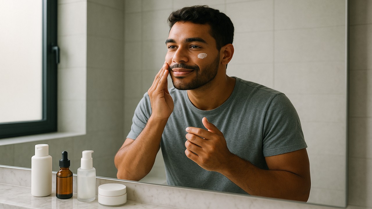 Como montar rotina de cuidados para pele masculina