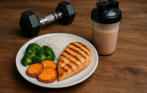 Guia de alimentação pós-treino para hipertrofia