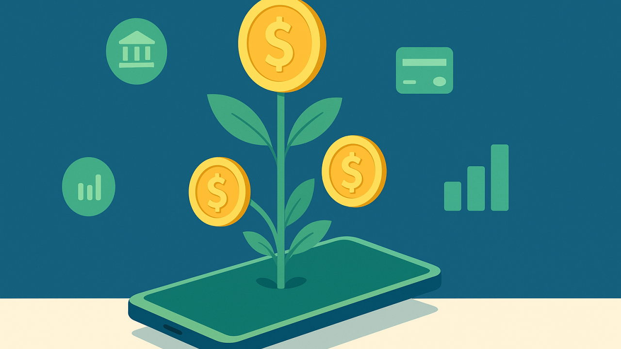 Bancos digitais com rendimento automático: Entenda como o dinheiro cresce parado